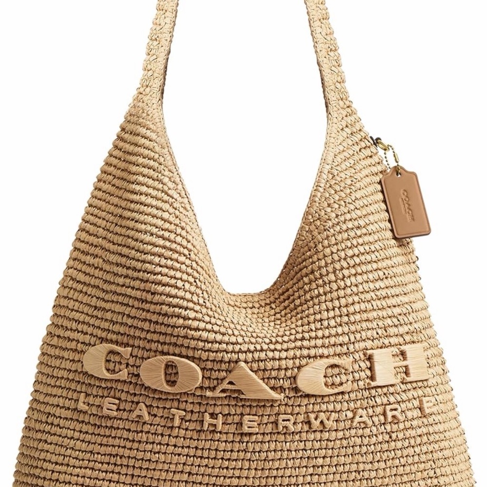 COACH Women's Straw Brooklyn Shoulder Bag 39